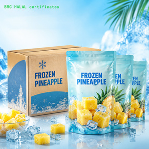 Ananas en morceaux surgelés certifiés BRC, IQF, fruits dorés pour l'industrie alimentaire à grande échelle, fournitures en gros - Product Image 1