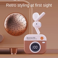 Nouveauté 2025 – Écouteurs intra-auriculaires sans fil 5.4 avec suppression du bruit ENC, commande vocale, affichage LED de la batterie, autonomie de 20 heures – Style Rétro