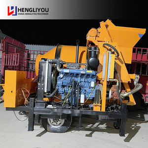 Bomba de Concreto Portátil de 20m³ <span class=keywords><strong>a</strong></span> 30m³/h, Bomba de Concreto Estacionaria Montada en Remolque, Mini Mezcladora y Bomba de Concreto Diésel, Bomba de Concreto en Línea - Product Image 2