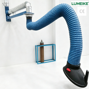 LUMEIKE LMK-FL Brazo Extractor de Humos Flexible y Ajustable de 2-6m con Soporte de Suelo para Fábrica, Brazo de Succión de Polvo para Pulido - Product Image 4