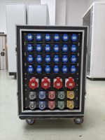 Manchange Nouvelle Boîte de Distribution Électrique Triphasée Étanche en Alliage d'Aluminium pour Équipement d'Éclairage de Scène DJ