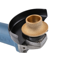 Meule diamantée de profilage PMS 25 mm, meule diamantée manuelle pour meuleuse d'angle, disque de meulage demi-bullnose 20 mm
