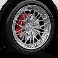Yüksek Dayanımlı 2 Parçalı Dövme Fırçalanmış Krom Alüminyum Jantlar 17-22 İnç 5x112/5x114.3/5x120 Mercedes BMW için