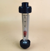 LZS-20 UPVC High Casting Flowmeter LZS Rotameter Sambungan Flens Tekanan Tinggi Ramah Lingkungan Merek Chuanli DN15-DN150 1 Buah