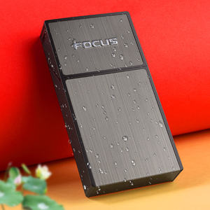 Étui à <span class=keywords><strong>cigarettes</strong></span> classique pour homme avec chargement USB, capacité 20 <span class=keywords><strong>cigarettes</strong></span> <span class=keywords><strong>fines</strong></span>, briquet à résistance chauffante 2-en-1, style personnalisé - Product Image 6