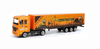 Modèle miniature personnalisé 1:72 en alliage, voiture conteneur coulissante, à friction, roues libres, moulé sous pression, cadeau pour garçons