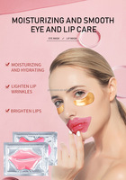 Gel de collagène pour soins de la peau en hydrogel de cristal 3d 24k or gel de collagène hydratant sous le masque de patch pour les yeux masque de sommeil en soie à la vapeur