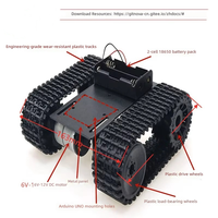 Châssis de char robot télécommandé sans fil DOIT TP101 compatible avec panneau métallique de voiture intelligente 33 moteurs