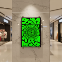 Cadre lumineux LED en gros RGB 16x24, cadre rétroéclairé LED, art mural, cadre photo LED en acrylique