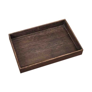 Stile giapponese antico a un solo livello in legno pane vassoio di spezie rettangolare di bambù gioielli di stoccaggio <span class=keywords><strong>Display</strong></span> intagliato lacca - Product Image 3