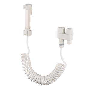 Кран для биде квадратный, латунный, угловой клапан - Product Image 6