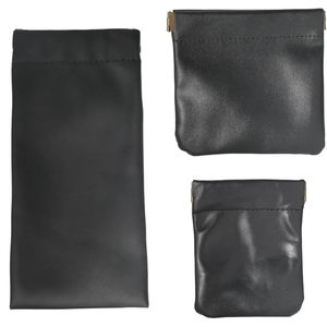 Creality 6pcs pochette de rangement pour bijoux en cuir sac de maquillage de voyage pour les organisateurs de fêtes de mariage sacs-cadeaux - Product Image 1