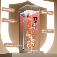 Distributeur d'eau chaude électrique commercial Stepwise, remplissage automatique, portable, haute puissance 3KW, utilisation sur comptoir, pour hôtel, en acier inoxydable 316