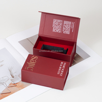 Boîte d'emballage de bouteille de parfum rigide de 50ml à conception personnalisée Boîte magnétique vide simple pour soins cosmétiques de la peau à fermeture magnétique