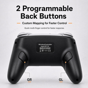 คอนโทรลเลอร์เกมไร้สาย S13 Dual Hall พร้อมปุ่มด้านหลังสำหรับ Switch และ PC รองรับการปลุกด้วยปุ่มเดียวพร้อมระบบสั่นคู่ - Product Image 2
