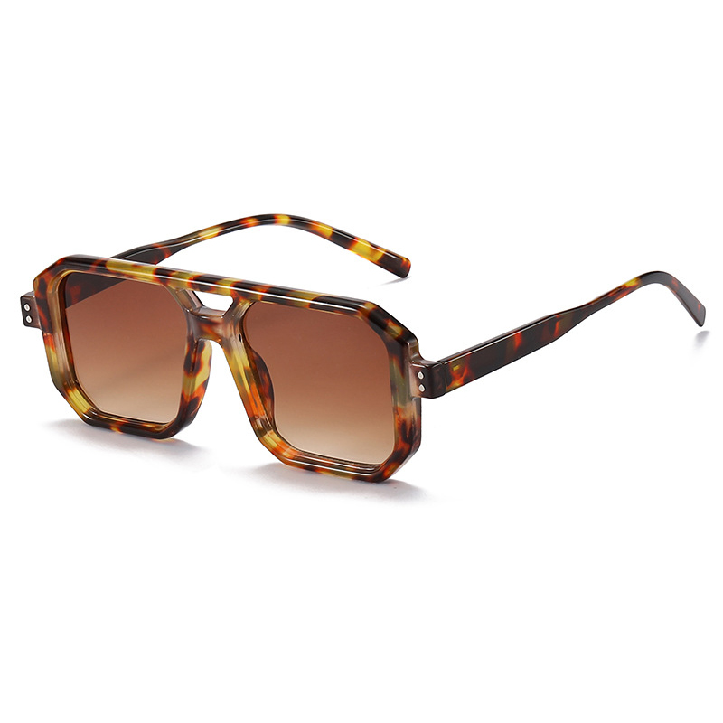 ★HANGLE EYEWEAR★ Waterdrop Square Sunglasses Ivory Brown ☆HANGLE EYEWEAR☆ Waterdrop Square Sunglasses Ivory Brown