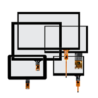Panel Layar Sentuh Kapasitif Multi-Touch 7-15,6 Inci yang Dapat Disesuaikan Focaltech/Goodix/ILITEK Resolusi 480x272-2560x1600 250-2000