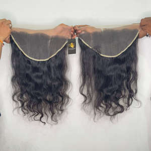 วิกผมปิดลูกไม้บาง HD 5x5 13X6วิกต่อผมคนอินเดียแบบหยักลึก - Product Image 1