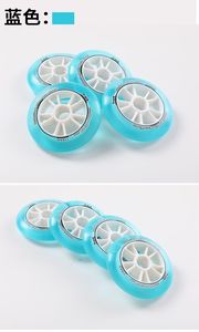 Ruedongle 90 100 110mm Roues de <span class=keywords><strong>patins</strong></span> à roulettes en PU résistantes à l'usure, glisse fluide, durables, frein de dérive, design lumineux - Product Image 6