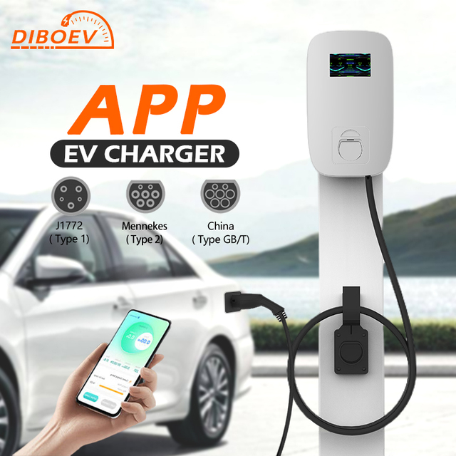 DIBOEV DLB Kit 11kW 16A 3phase Electric Vehicle Charger Dynamic Load Balancing Wall-mounted APP Charging Station for Home New