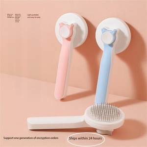 Puda Nouvelle Conception Peigne à Curry Écologique pour Chats Outils de Toilettage en Acier Inoxydable de Haute Qualité Brosse Anti-Peluche - Product Image 2