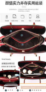 Sacs à main pour femmes en cuir PU souple, grande capacité, sacs de shopping de marque, sacs fourre-tout de luxe, sacs à bandoulière de créateur - Product Image 2