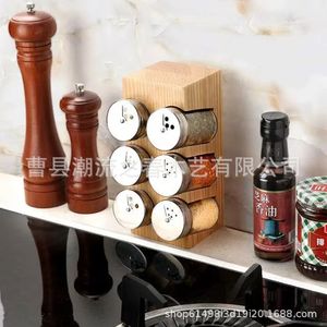 Étagère verticale créative pour pots à épices, boîte de rangement pour bouteilles d'assaisonnements et condiments, ensemble de rangement pour assaisonnements ménagers - Product Image 3