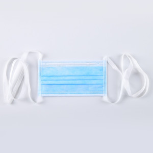 Maschera chirurgica monouso S & J legata medica su cinghie vestibilità più sicura uso quotidiano ASTM F2100 a 3 strati livello 3 tipo IIR - Product Image 1