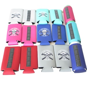 Wholesale Custom 330ml Neoprene Foam Can Cooler Folded With/without Magnet for Beer Slim Can Insulated Holder - Product Image 6