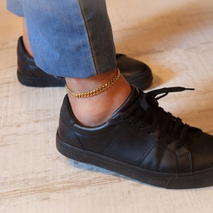 Chaîne cubaine classique pour femme, bracelet <span class=keywords><strong>de</strong></span> cheville en acier inoxydable couleur or pour l'été et la plage, cadeau <span class=keywords><strong>de</strong></span> bijoux pour femme - Product Image 4