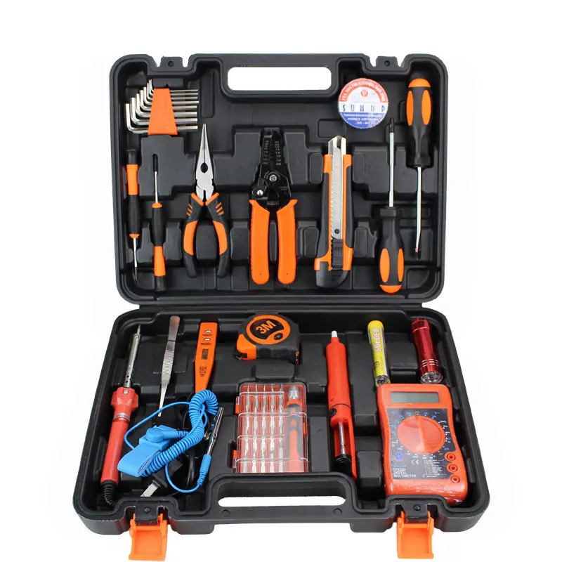 47pcs Carbon steel Hardware Hand Tool set Household Toolbox Screwdriver Repair Kit Vehicle electrical tool box