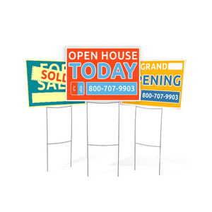 90 vendu personnalisé <span class=keywords><strong>en</strong></span> <span class=keywords><strong>gros</strong></span> <span class=keywords><strong>en</strong></span> plastique ondulé lettre vierge <span class=keywords><strong>Coroplast</strong></span> sac 24x18 réfléchissant Yard Sale signes publicité avec des piquets - Product Image 5