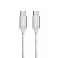 OEM ODM 1M 1.8M 2M kabel ekstensi USB Tipe C 3A 5A kabel Data USB kepang tipe-c