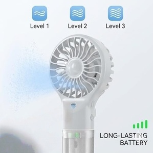 New Handheld Mini Air Conditioner USB Rechargeable Portable <b>Humidifier</b> Mist Cooler Cooling Spray <b>Humidifier</b> Fan for Home/Office - Product Image 2