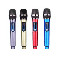 Système de microphone sans fil professionnel portable et coloré, 1, 2 ou 4 canaux UHF, pour karaoké, KTV, conférences, spectacles en direct