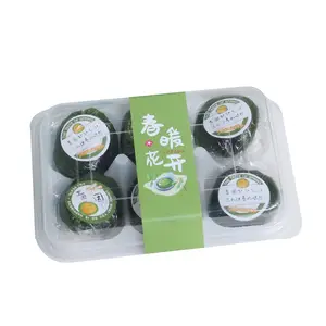 6 egg yolk crisp green ball snow Meiniang packing box Baking mochi glutinous rice cake Mid-Autumn moon cake packing box
