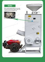 Moulin à riz électrique multifonctionnel automatique portable PIN YANG SB, moteur 380V 7,5-22kW, machine de traitement des céréales 600-2300kg/h