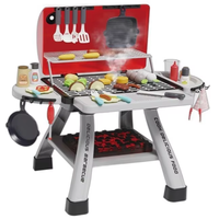 Barbecue pour enfants Playhouse cuisine cuisine jouet éducatif Simulation poêle brochette support parfait cadeau d'anniversaire pour 6 ans