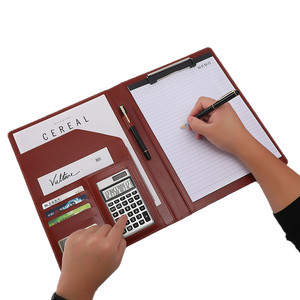 Porte-documents professionnel multifonctionnel en cuir A4 -001 pour négociations commerciales, documents contractuels, impression personnalisable - Product Image 5