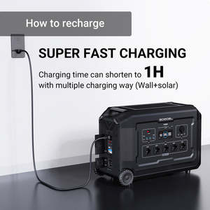 Approvisionnement d'usine lifepo4 banque de batterie mobile tragbare powerstation charge centrale 3600w générateur électrique portable - Product Image 4