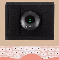 Masseur portable sans fil RS pour genoux, jambes et mollets, 6 modes, 9 niveaux d'intensité, EMS, avec contrôle du temps, batterie au lithium, pièce unique