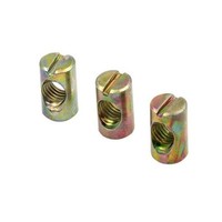 Écrou à fente pour assemblage horizontal, écrou à filetage interne pour insert de baril, pour lit, armoire, panneau de particules, bois massif