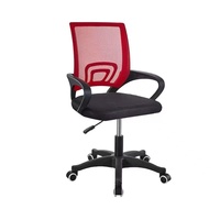 Chaise de bureau moderne et personnalisée pour cadres, avec dossier en maille, base en acier à cinq griffes, pivotante, réglable manuellement en hauteur et inclinable
