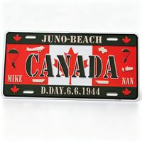 Plaque d'immatriculation de voiture en métal aluminium gravée, souvenir décoratif mural personnalisé à la française
