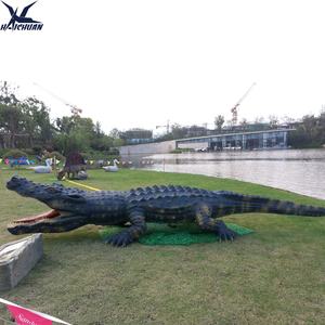 Modèle d'animal animatronique crocodile grandeur nature fabriqué en Chine à Zigong pour <span class=keywords><strong>zoo</strong></span> et parc aquatique - Product Image 6