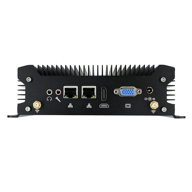 Core I7 10610U Barebone Fanless Industrial Mini PC I7 10610U Fanless Mini Embedded PC Industrial PC