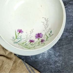 Ensemble de bols et de plats de service Laveno début du XXe siècle avec des bleuets - Product Image 1