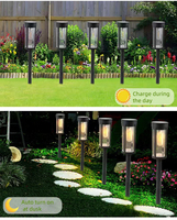 Lampes solaires LED pour allée extérieure, étanches, à allumage/extinction automatique, pour jardin, cour, patio, aménagement paysager et pelouse