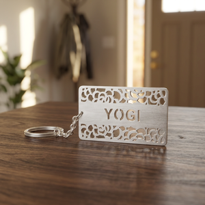 Brass Personalised Lightweight Handmade Keychain - Product Image 2