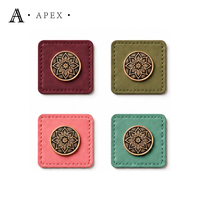 Étiquette en cuir personnalisée APEX pour hijab, abaya, vêtements, chapeaux, sacs, chaussures, foulards, couvre-chefs, jeans